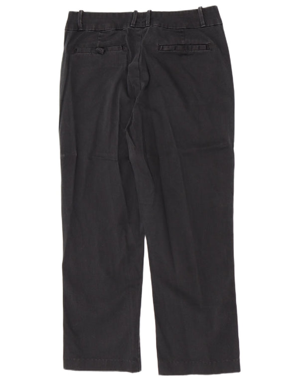 Lee Damskie spodnie codzienne z wysokim stanem US 12 Large W30 L26 Czarna bawełna