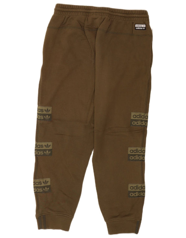Męskie spodnie dresowe Adidas Graphic Joggers XL Zielone, bawełniane sportowe