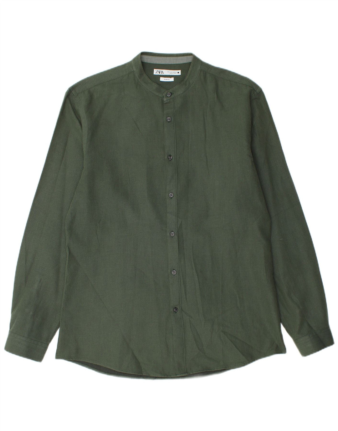 Koszula męska Zara Slim Fit, duża, zielona