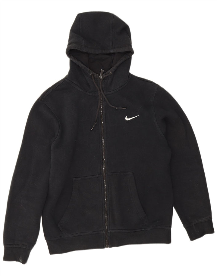 Męski sweter z kapturem i zamkiem błyskawicznym Nike, średni czarny, bawełniany