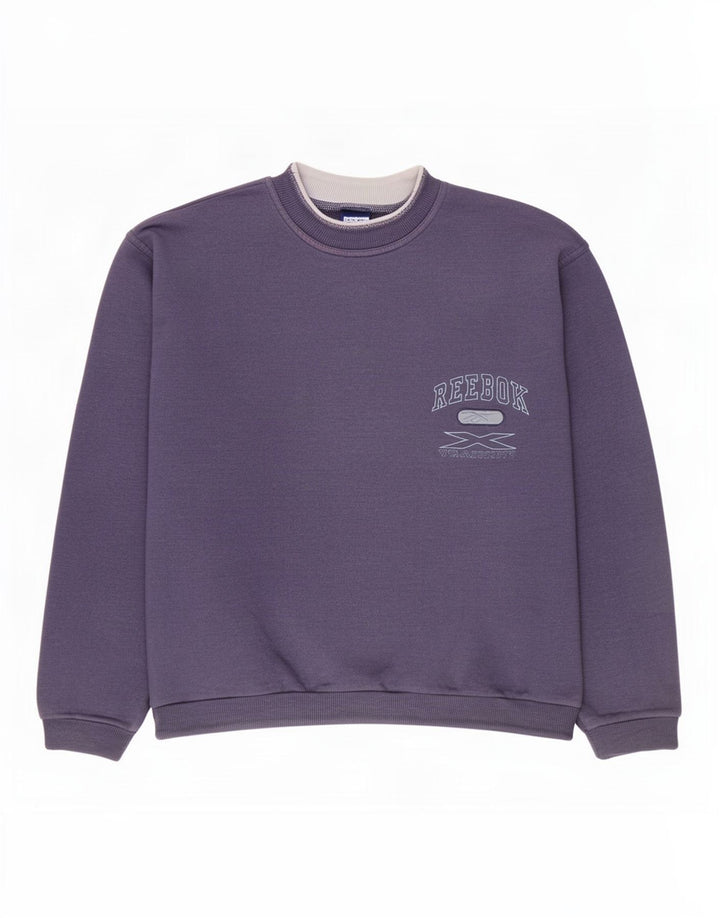 Męska bluza Reebok Sweter, średni fiolet, bawełna