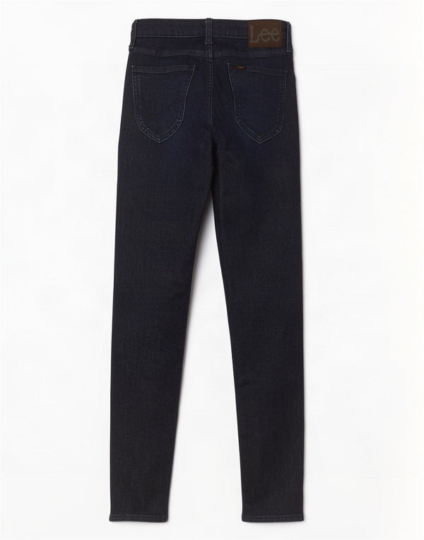 Damskie jeansy Lee Malone Skinny W26 L32 Granatowe, bawełniane