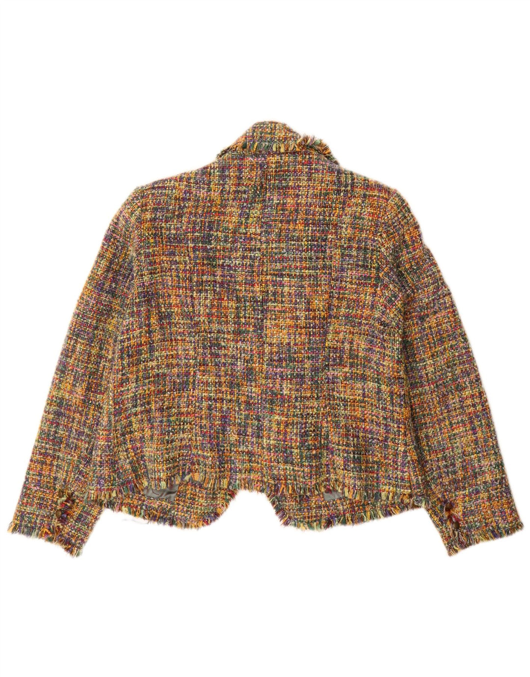 Damska marynarka SASHA Open Blazer UK 16, duża, wielobarwna, akrylowa