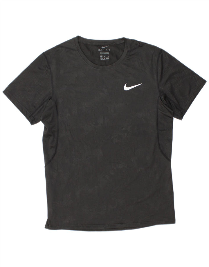 NIKE Womens Dri Fit T-Shirt Top UK 14 Large Black