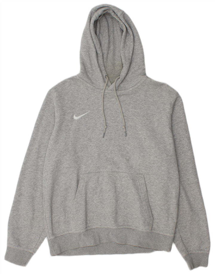 Męski sweter z kapturem Nike z grafiką, średnioszary, bawełniany w cętki