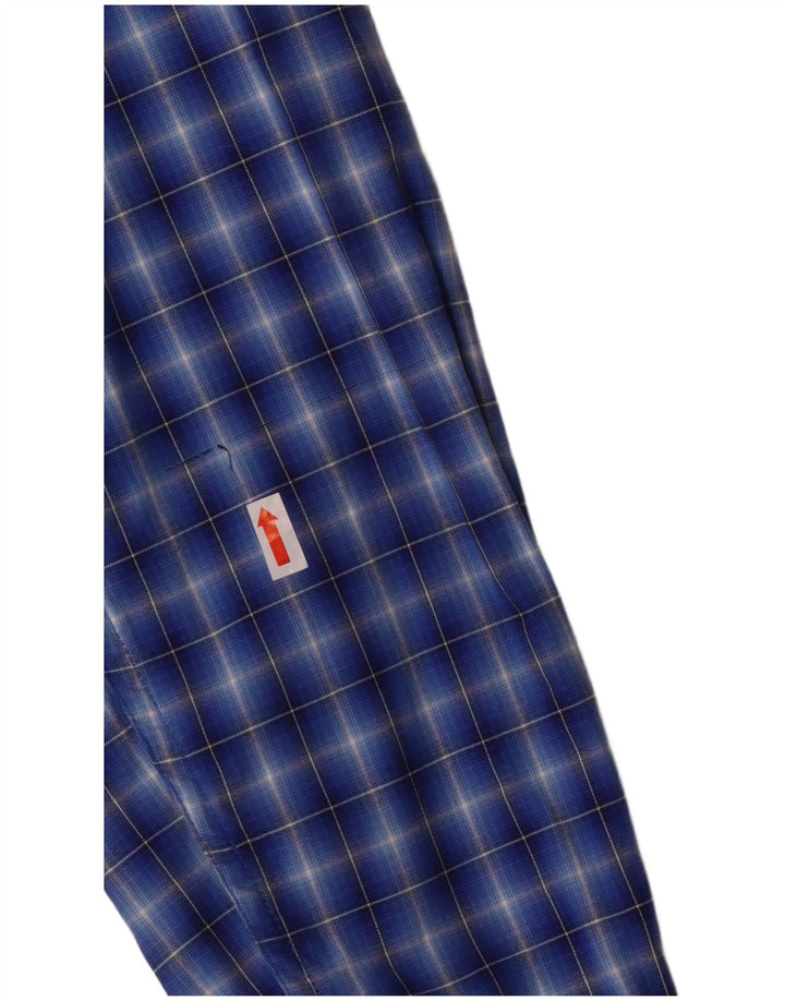 SUPERDRY Męska koszula o regularnym kroju XL, niebieska, bawełniana w kratkę