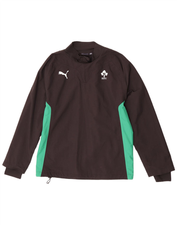 Męski dres Puma IRFU z nylonu w kolorze średniego czarnego koloru