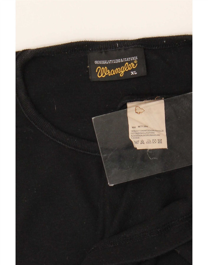 T-shirt męski Wrangler Top XL, czarny, bawełniany