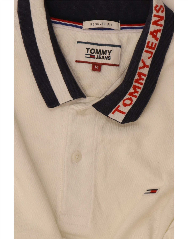 Męska koszulka polo do rugby Tommy Hilfiger z grafiką o regularnym kroju, średnia biel