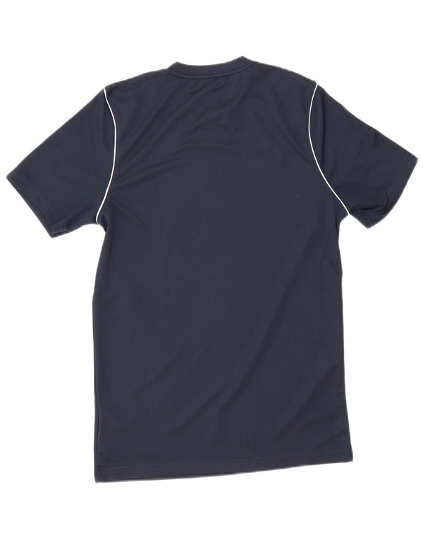 Męski T-shirt Nike Dri Fit, mały, granatowy, poliestrowy