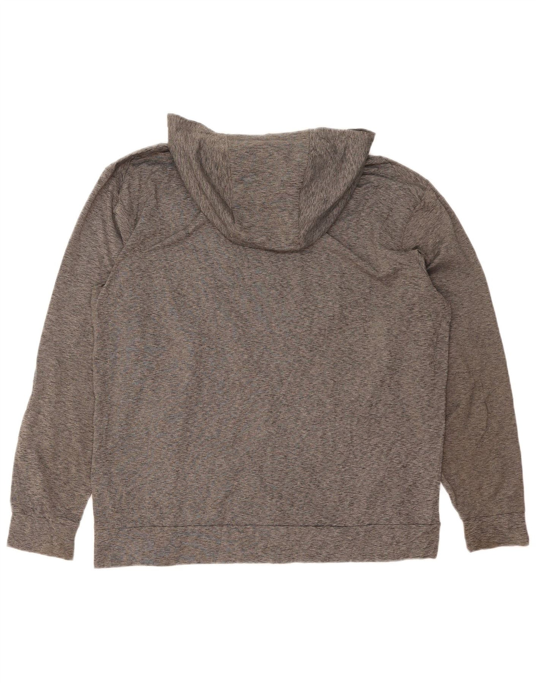 Męski sweter z kapturem i zamkiem NIKE Dri Fit XL, szary, nakrapiany poliester
