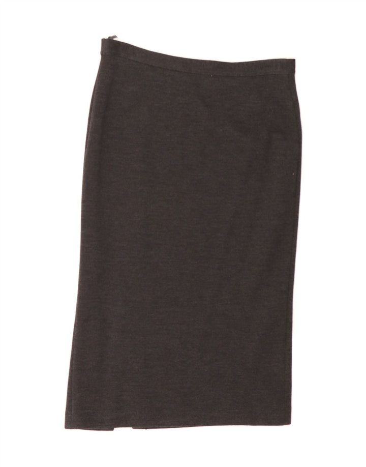 LUISA SPAGNOLI Womens Midi Straight Skirt IT 44 Medium W30 Grey Flecked Vintage Luisa Spagnoli and Second-Hand Luisa Spagnoli from Messina Hembry 