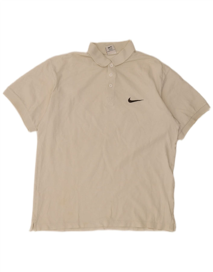 Męska koszulka polo Nike UK 39/41 Średnia biel
