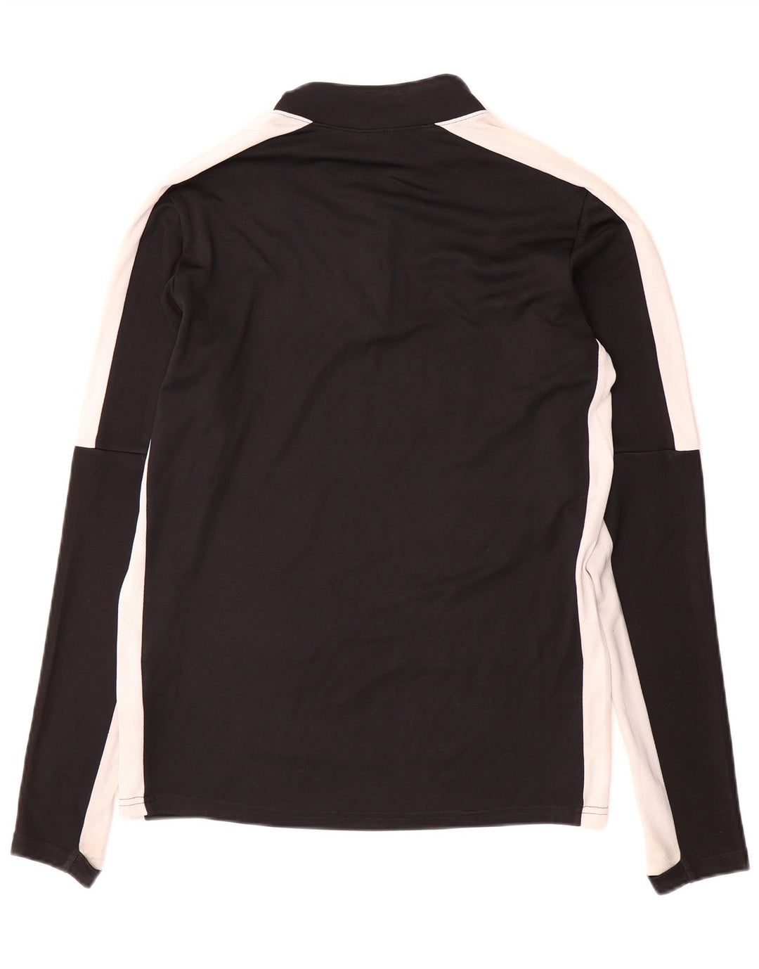 Męska koszulka Nike Dri Fit z zamkiem błyskawicznym i długim rękawem, mała, czarna, z blokami kolorów