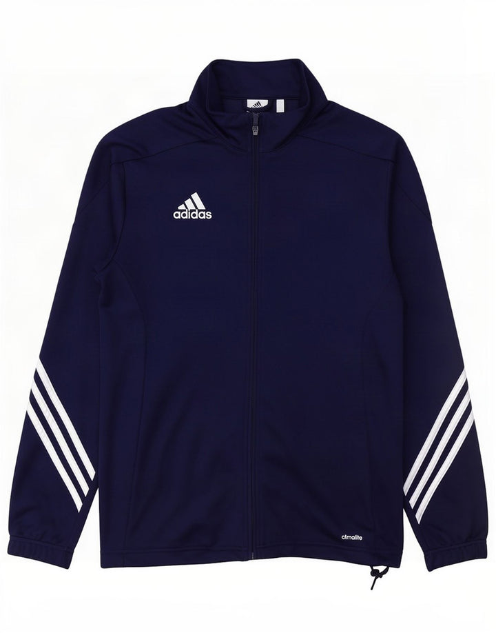 Adidas Męska kurtka dresowa Climalite, średnia granatowa, poliester