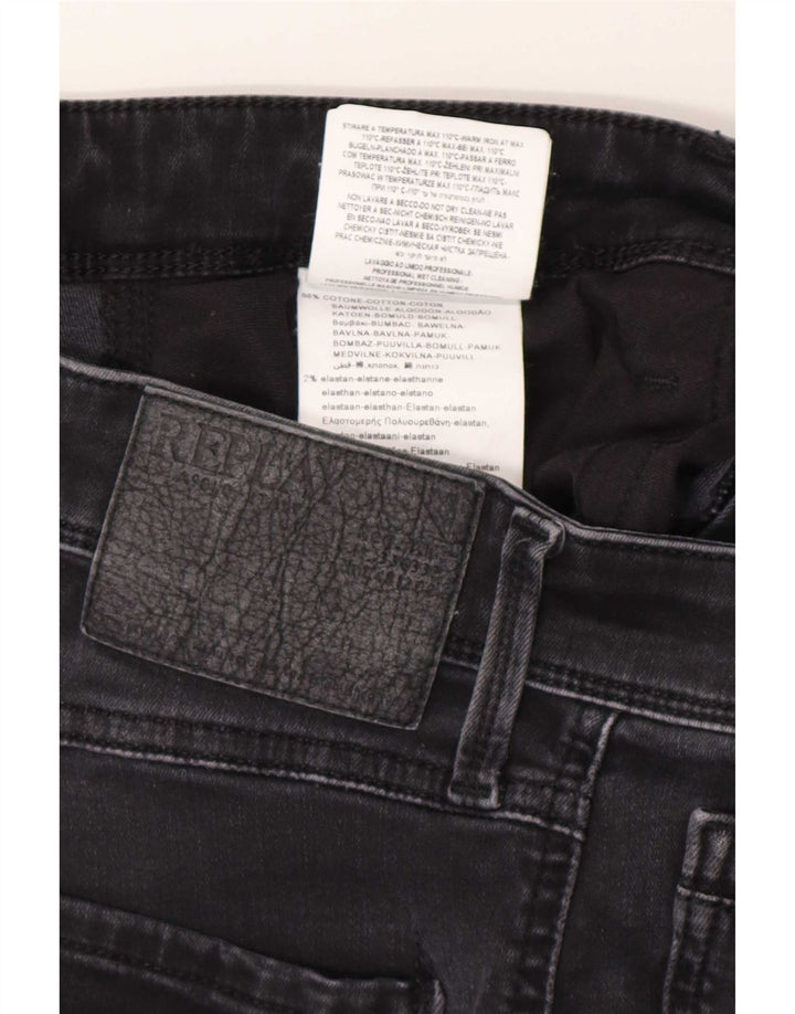 Męskie jeansy Skinny Replay W32 L34 Szara bawełna