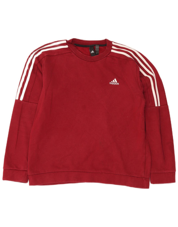 Męska bluza ADIDAS Sweter, średnia bordowa bawełna