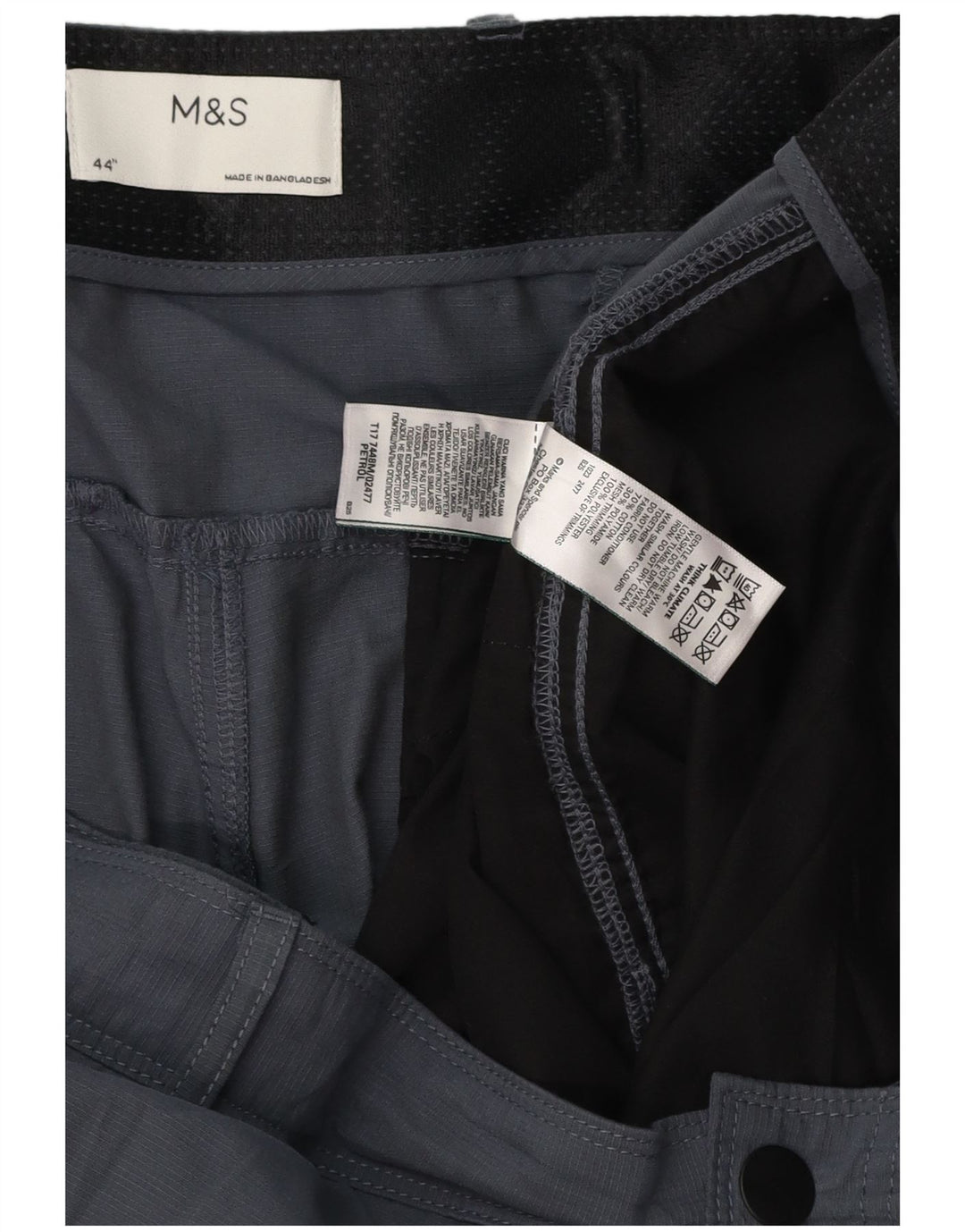 Męskie spodenki cargo MARKS & SPENCER W44 2XL Szary poliester