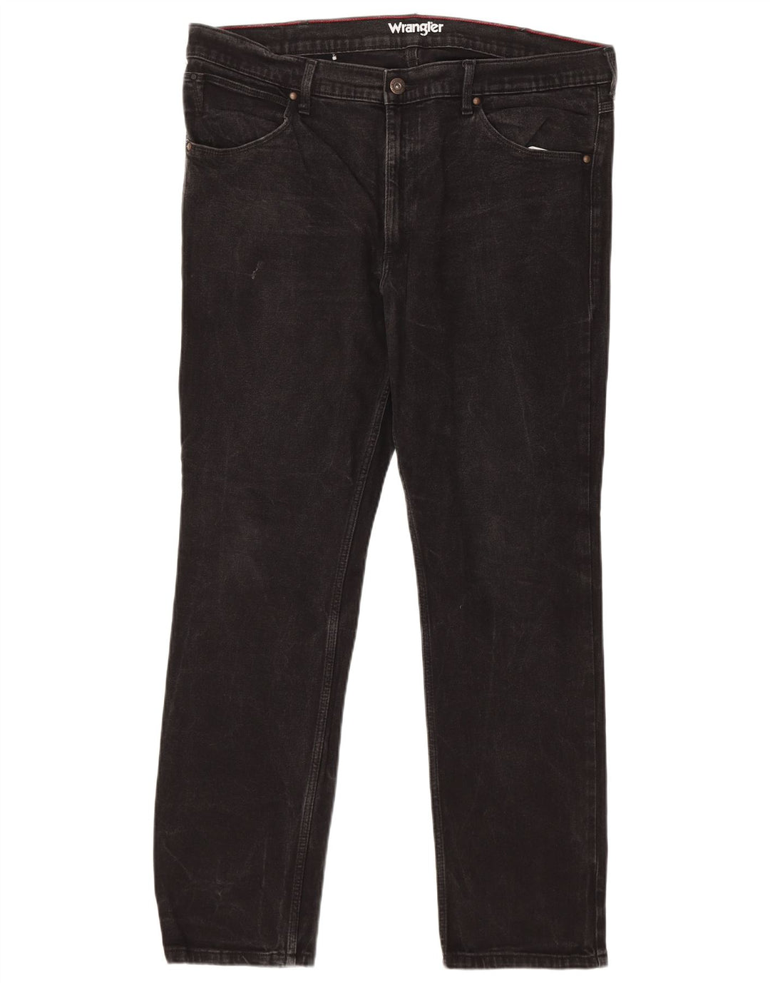 WRANGLER Mens Regular Fit Straight Jeans W40 L32 Black Cotton