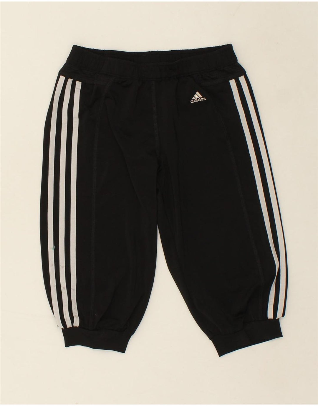 ADIDAS Girls Sport Shorts 9-10 Years Black Polyester Vintage Adidas and Second-Hand Adidas from Messina Hembry 