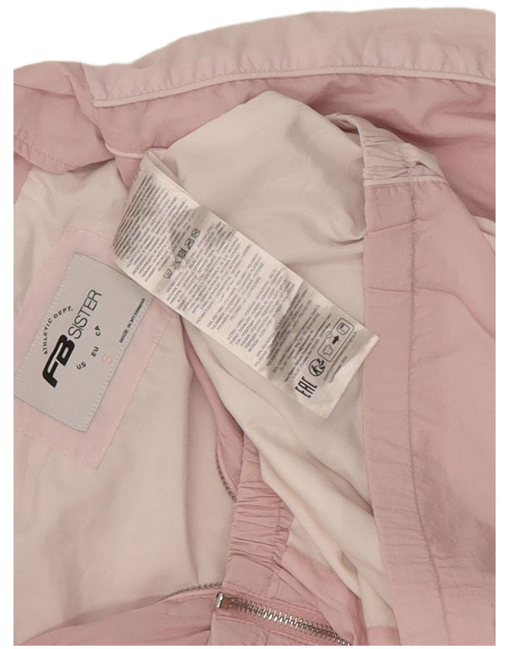 Damska kurtka przeciwdeszczowa FB Sister Graphic Oversize UK 10 Small Pink Colorblock