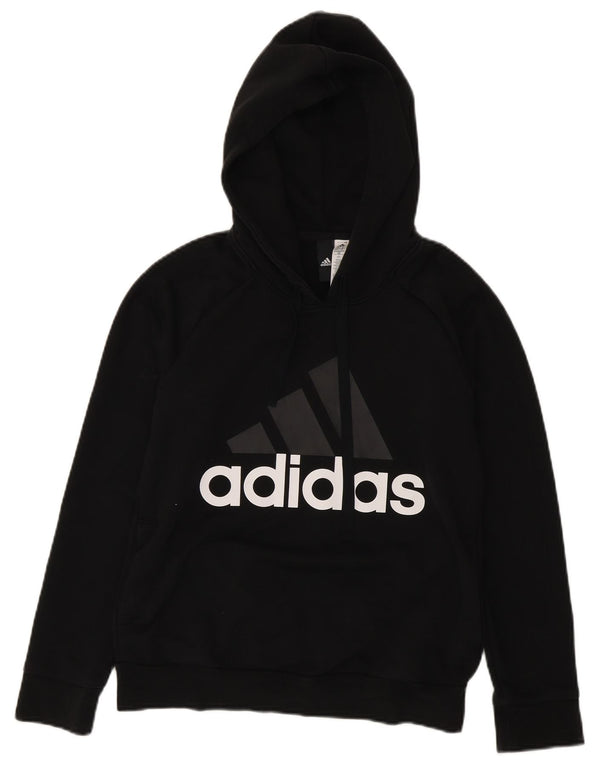 Damska bluza z kapturem Adidas Graphic UK 12/14 Średnia czarna bawełna