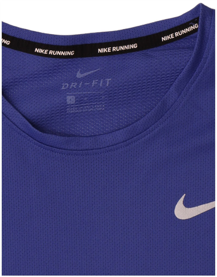 Męski T-shirt Nike Dri Fit, duży, niebieski, poliester