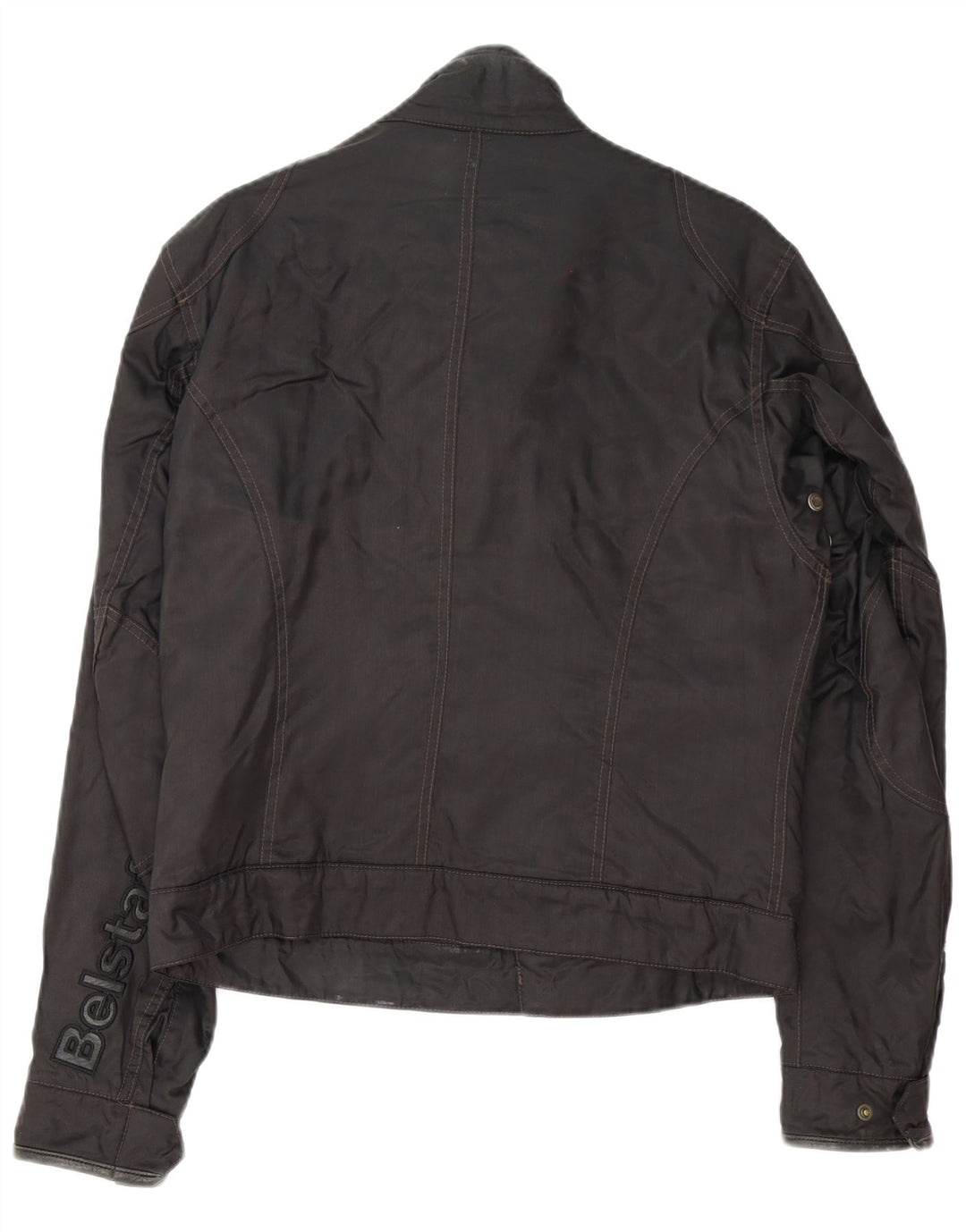 Męska kurtka graficzna Belstaff Racer UK 38, średni czarny nylon