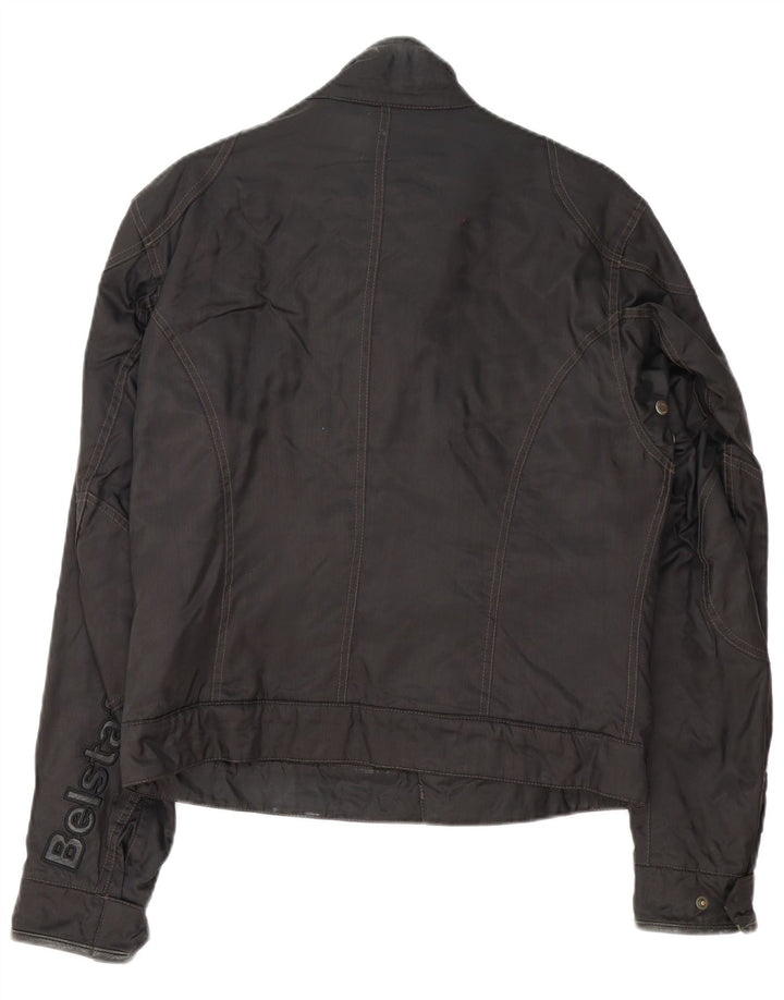 Męska kurtka graficzna Belstaff Racer UK 38, średni czarny nylon