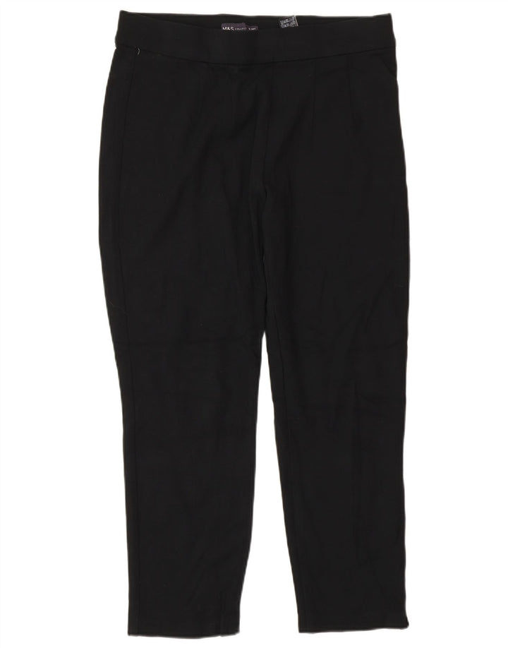 Marks & Spencer Damskie krótkie spodnie UK 12 Medium W28 L23 Czarne