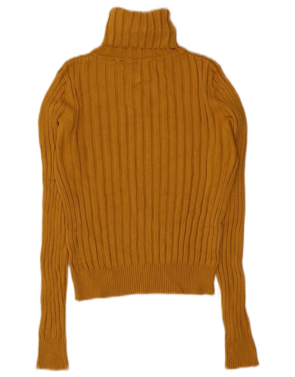 Damski sweter Zara z okrągłym dekoltem UK 10 Small, żółta wiskoza
