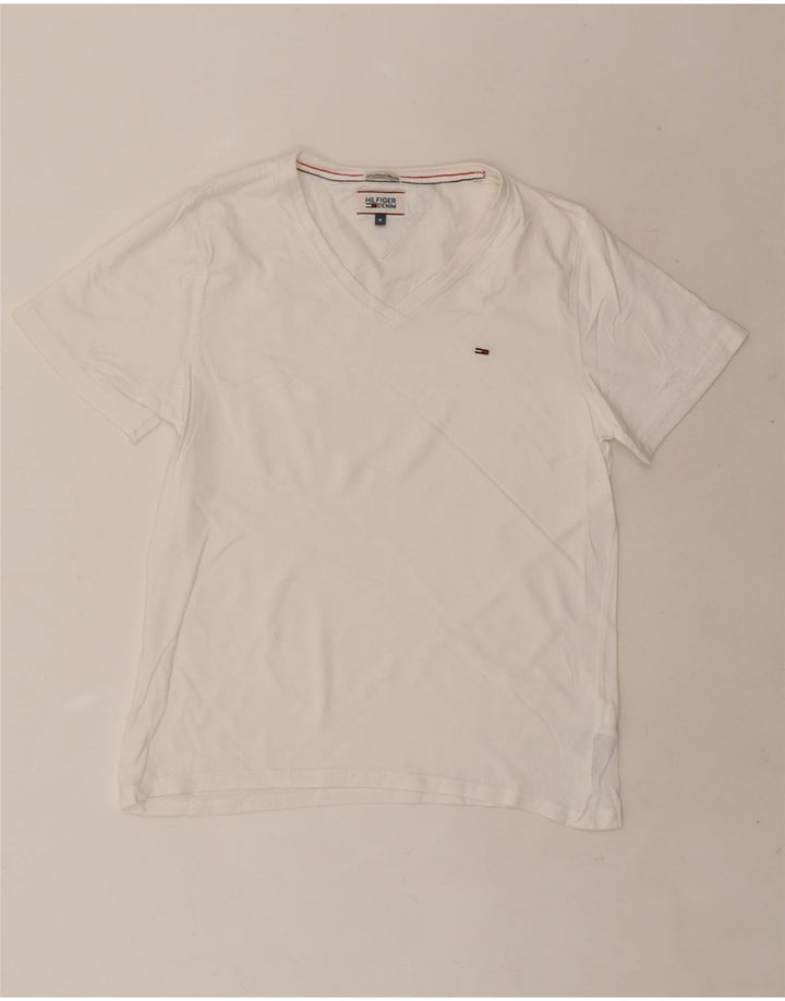 T-shirt męski Tommy Hilfiger Top, średnia, biała bawełna