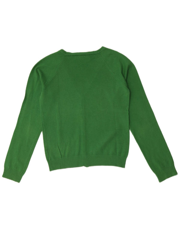 Sweter damski Zara Crop Cardigan UK 12 Średni zielony bawełniany