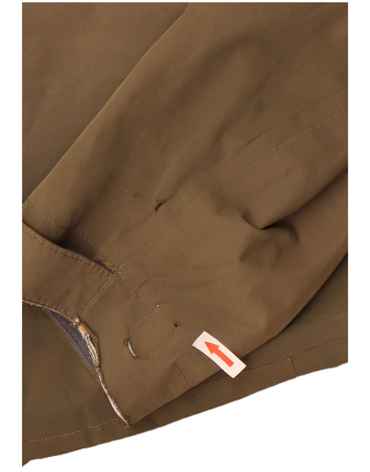Męska kurtka przeciwdeszczowa z kapturem The North Face UK 38, średni khaki, poliester