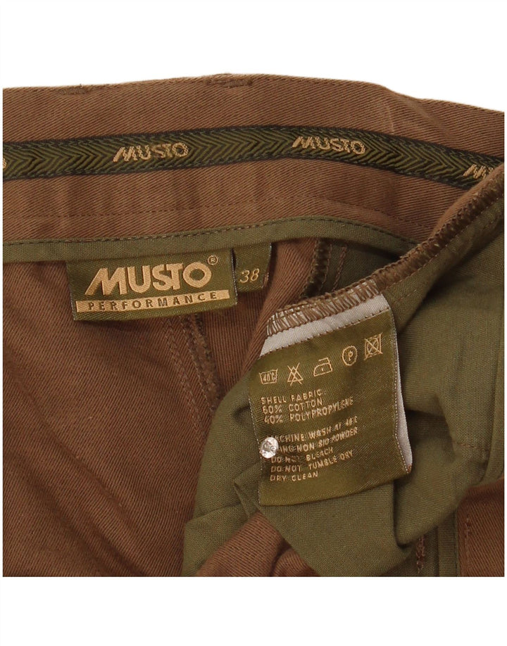 Męskie bermudy Musto W38 XL, brązowa bawełna