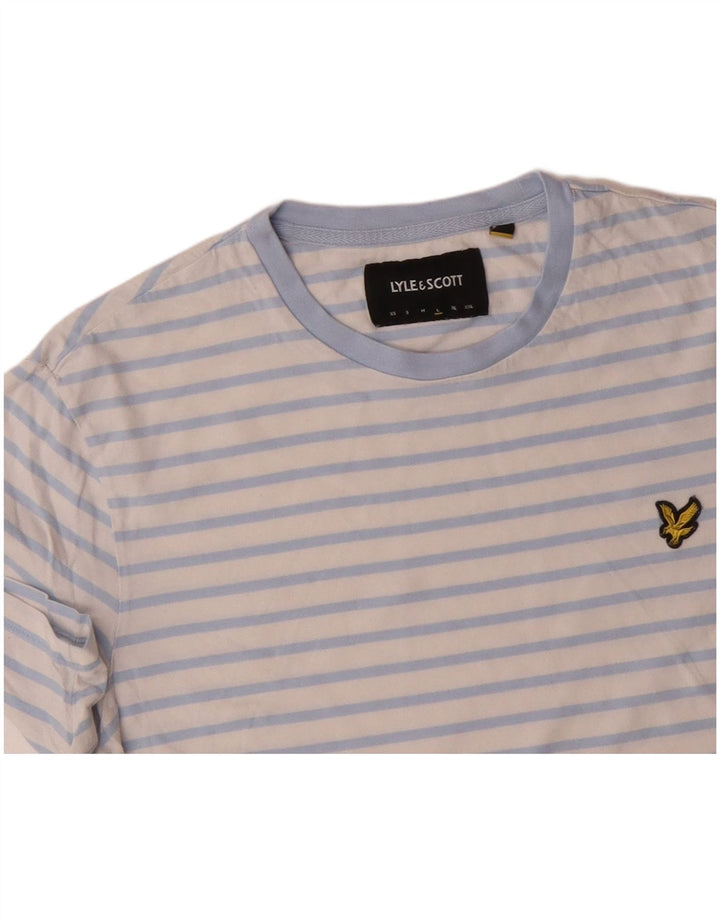 T-shirt damski LYLE & SCOTT, duży, bawełniany w białe paski