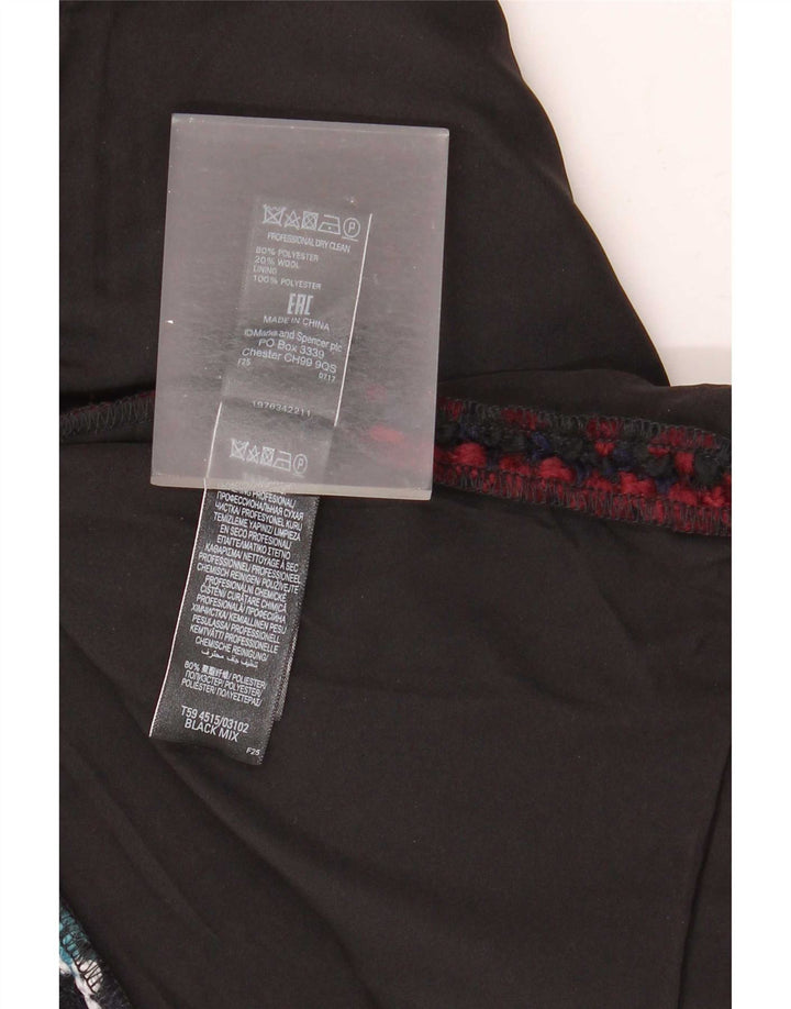 Marks & Spencer Damska spódnica mini UK 16 duża W34 wielokolorowa kratka
