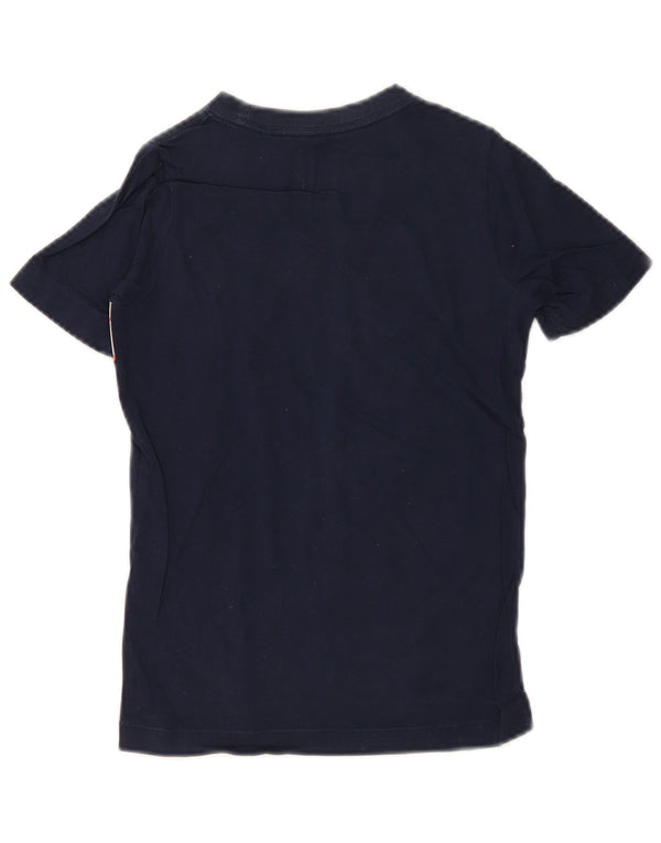 Chłopięcy T-shirt z grafiką Nike, 6-7 lat XS, granatowy, blok kolorów