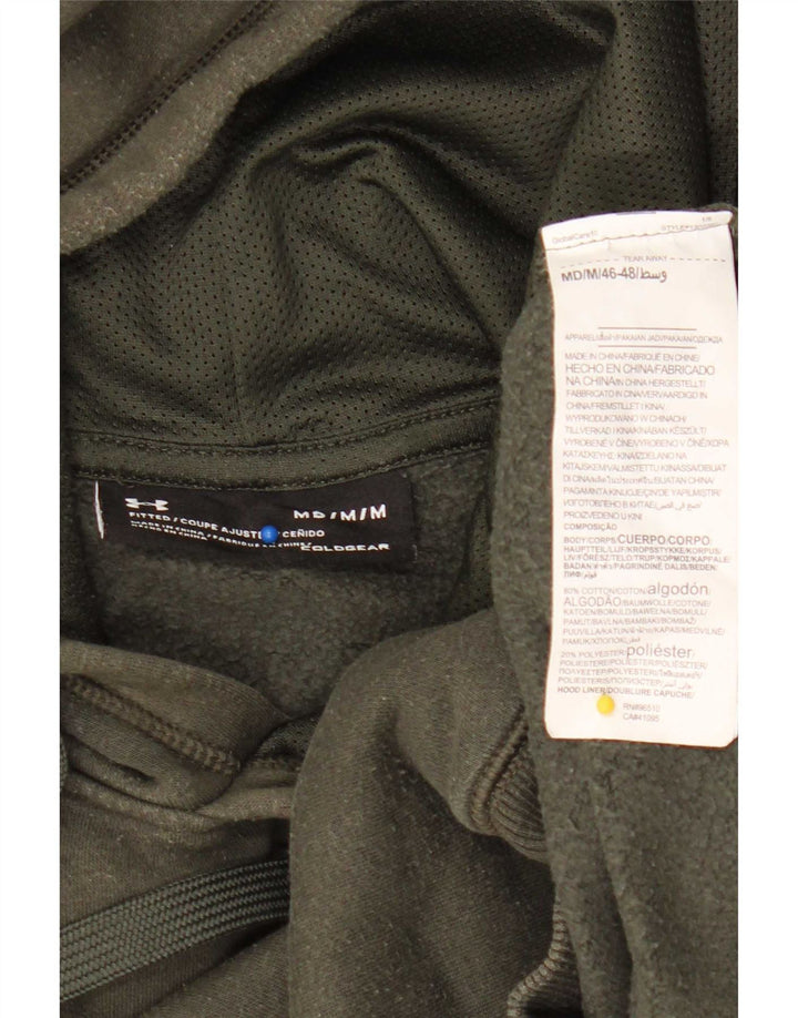 Męska bluza z kapturem Under Armour Cold Gear, średnia, bawełniana w kolorze khaki