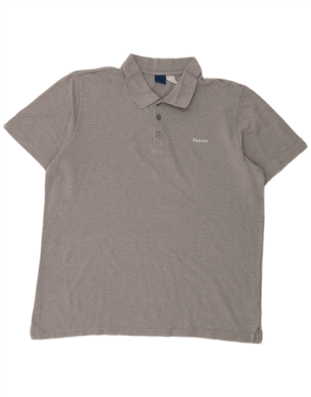 Męska koszulka polo Reebok XL, szara, bawełniana w plamki