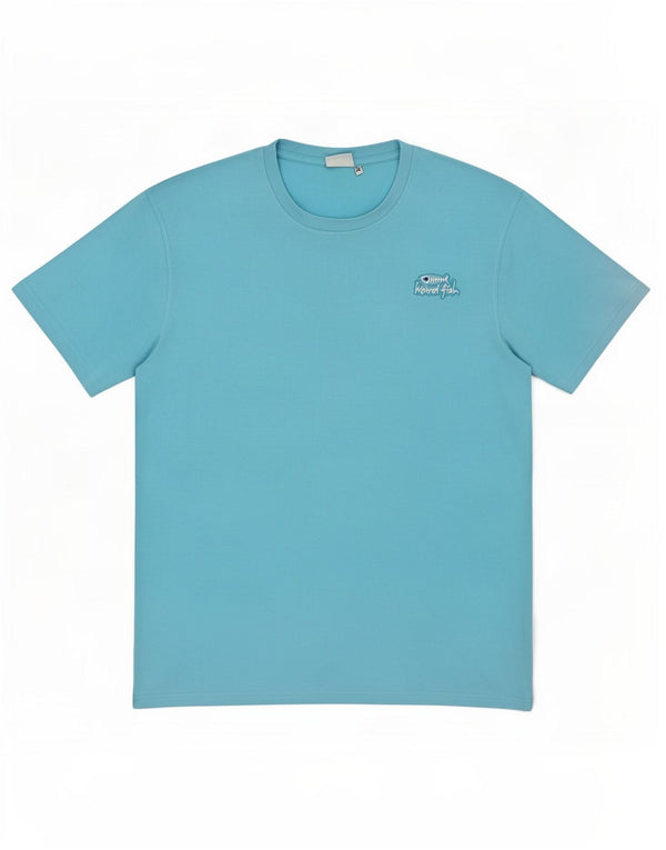 T-shirt męski Weird Fish, rozmiar XL, niebieski, bawełniany
