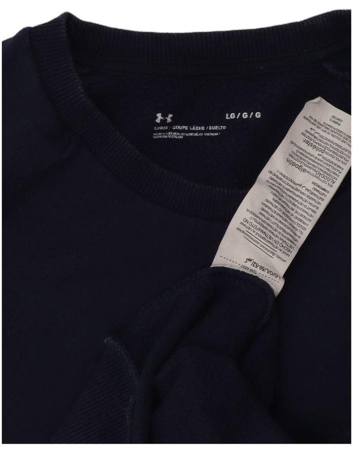 Bluza męska Under Armour, duża, granatowa, bawełniana