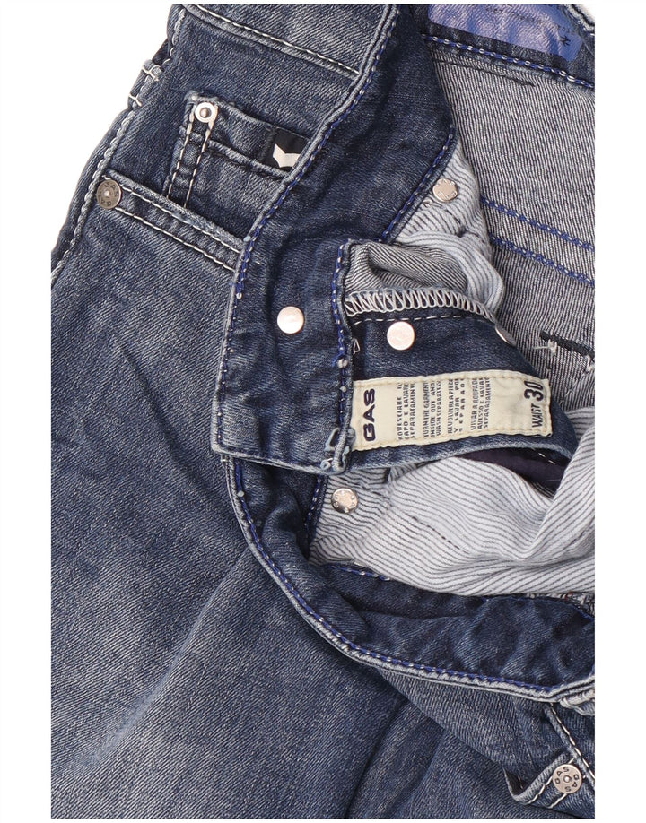 Męskie jeansowe bermudy Gas W30 Medium Blue