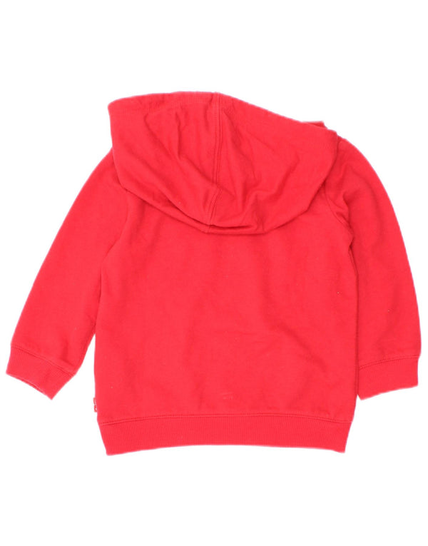 Sweter z kapturem dla dziewczynki Levi's z grafiką w wieku 6-9 miesięcy, czerwony, bawełniany