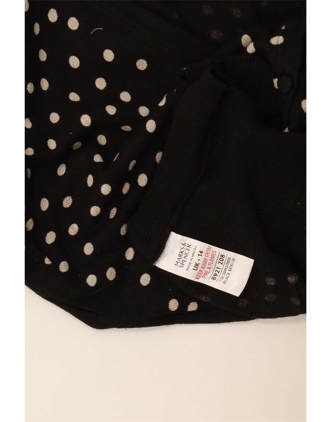 Sweter damski Marks & Spencer UK 14, średni czarny w cętki