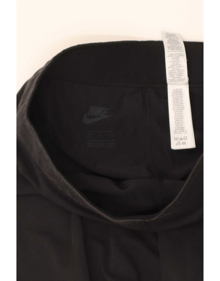 Damskie legginsy Nike Graphic UK 8, małe, czarne, bawełniane