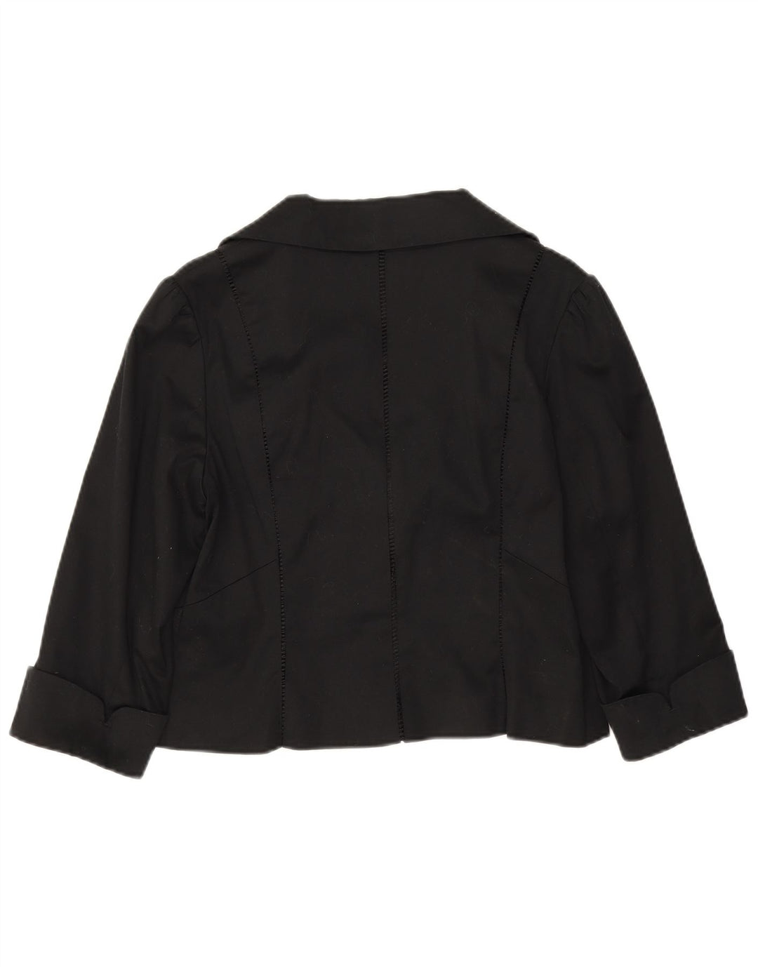 Damska marynarka Coast, krótki rękaw 3/4, UK 14, średnia czarna bawełna