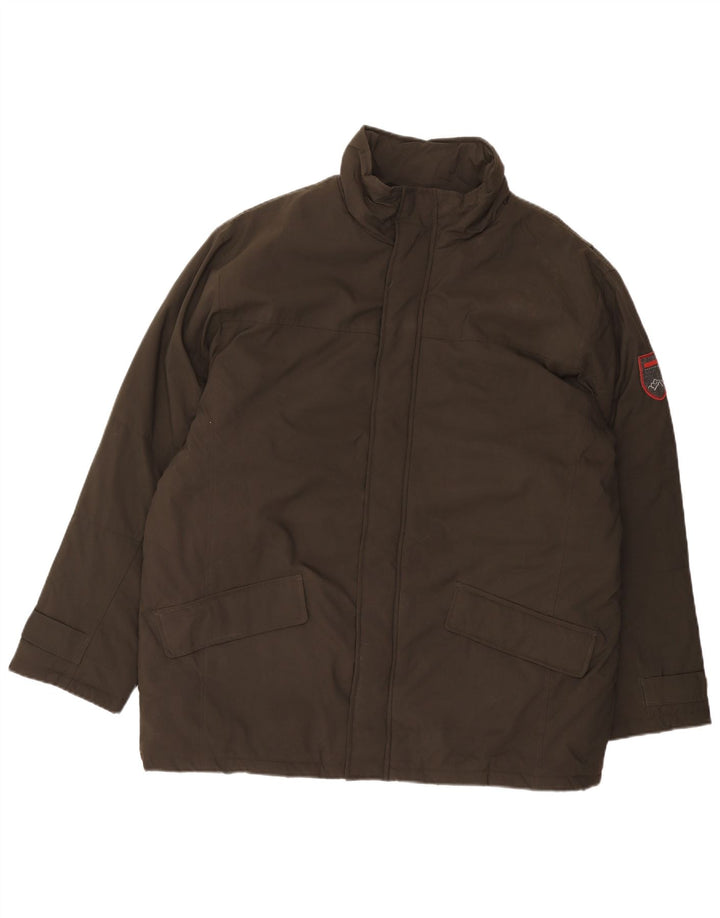 Męska ocieplana kurtka EDDIE BAUER UK 42 XL, szary nylon