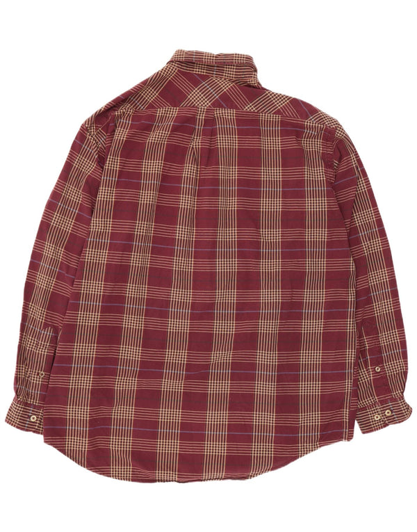 Koszula męska Marlboro Classics 2XL, bawełniana, bordowa krata