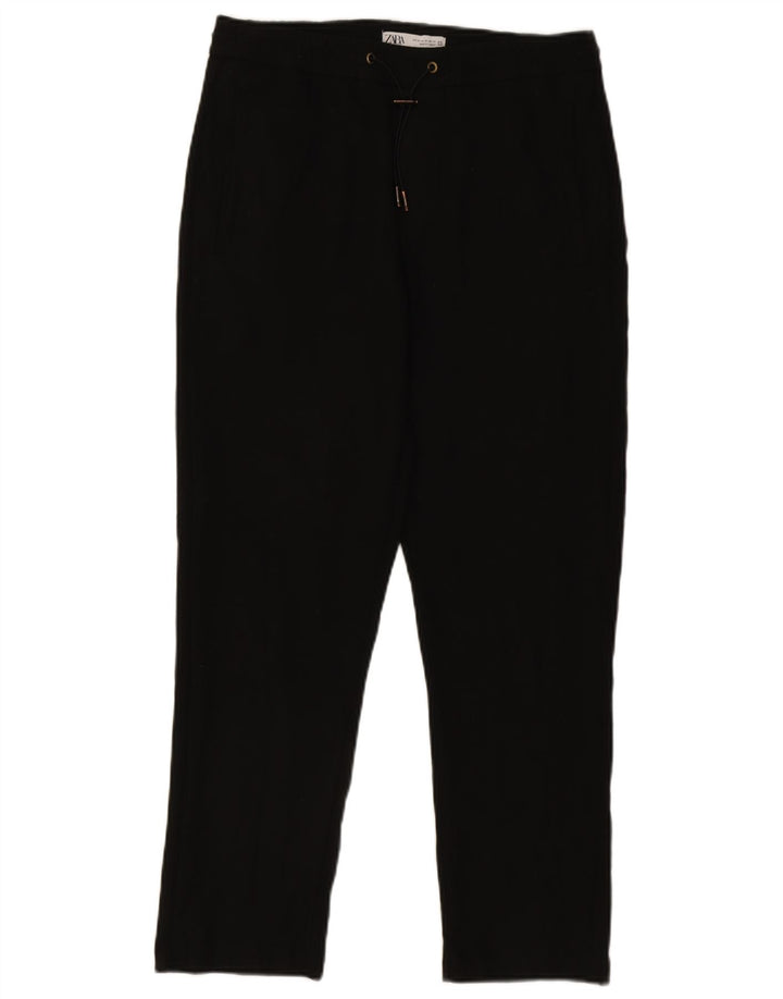 Męskie proste spodnie chino Zara, średnie W32 L27, czarne